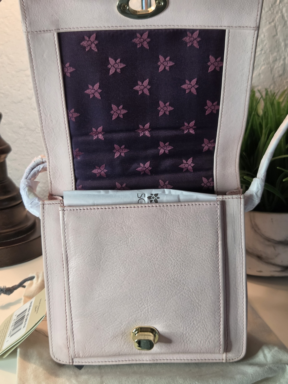 Anuschka Hand-Painted Genuine Leather Flap Front Crossbody Bag - Picture 9 of 14